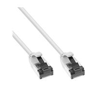 InLine® Cavo patch slim, U/FTP, Cat.8.1, TPE senza alogeni, bianco, 0,25 m