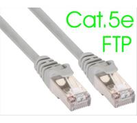 Cavo Rete Lan Ethernet RJ45 Cat.5e FTP Patch schermato - 25 Metri Grigio