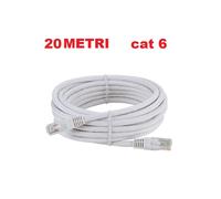 CAVO RETE LAN UTP CATEGORIA 6 RJ45 ETHERNET 0,50 1 2 3 5 10 20 30 50 METRI CAT