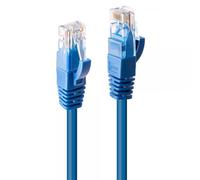 Cavo rete lindy non schermato cat. 6 u/utp blu 2mt pin placcati oro 48018