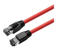 Microconnect MC-SFTP801R cavo di rete Rosso 1 m Cat8.1 S/FTP [S-STP] (CAT8.1 S/FTP 1m Red LSZH - Shielded Network Cable, AWG - NEW