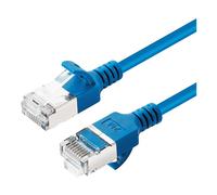 Microconnect V-FTP6A0025B-SLIM cavo di rete Blu 0,25 m Cat6a U/FTP [STP] (CAT6A U-FTP Slim, LSZH, 0.25m - Network Cable, Blue - NEW