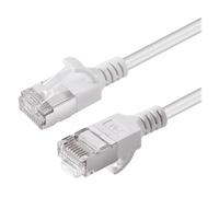 Microconnect V-FTP6A03W-SLIM cavo di rete Bianco 3 m Cat6a U/FTP [STP] (CAT6A U-FTP Slim, LSZH, 3m - Network Cable, White - War NEW