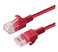 Microconnect V-UTP6A015R-SLIM cavo di rete Rosso 1,5 m Cat6a U/UTP [UTP] (U/UTP CAT6A Slim 1.5M Red - Unshielded Network Cable, NEW