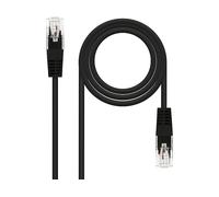 CABLE RED LATIGUILLO CAT.6 UTP AWG24 NEGRO 30 CM