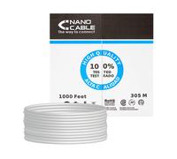 Nanocable Cavo di rete 10.20.0704 RJ45 Cat.5e FTP AWG24 Rigido Bobina 305 m Grigio