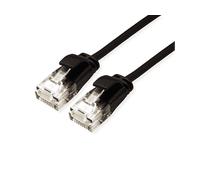 ROLINE UTP DataCenter - Cavo patch Cat.6A (classe EA), LSOH, sottile, 0,15 m, colore: Nero