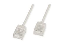 ROLINE UTP DataCenter - Cavo patch Cat.6A A), LSOH, slim, connettore extra corto, 5 m, colore: Grigio