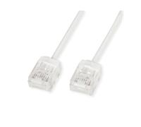 ROLINE UTP DataCenter - Cavo patch Cat.6A A), LSOH, slim, connettore extra corto, 2 m, colore: Bianco