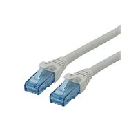Secomp Roline - Cavo patch - RJ -45 (M) a RJ -45 (M) - 7,5m - UTP - Cat 6A - Halogen -free, sagom, Improvvisamente - grigio (21 NEW