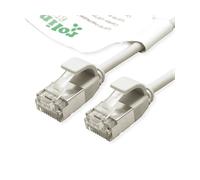 Roline green cavo di rete u/ftp datacenter patchcord cat.6a/class ea, lsoh/tpe, slim, grigio, 0.5m