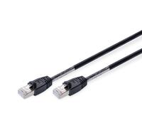 CAVO RETE S-FTP CAT.6 DOPPIA SCHERMATURA COLORE NERO MT. 10 DA ESTERNO