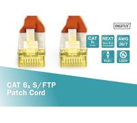 Digitus DK1644A100R Cavo Rete S-Ftp Cat.6A Doppia Schermatura Lsoh, 10 mt, Rosso, Cat-6A - 10 m, Cavo patch - S-FTP - LSZH