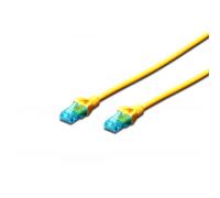 Cavo rete utp cat. 5e non schermato - lunghezza mt. 5 - colore giallo