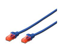 Digitus DK1617005B Cavo Rete, Blu, Cat-6 - 0,5 m, Cavo patch - U-UTP - LSZH