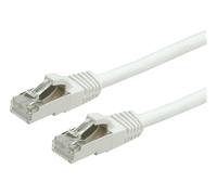 CAVO RETE VALUE S/FTP Patch Cord Cat.6, halogen-free, white, 5m