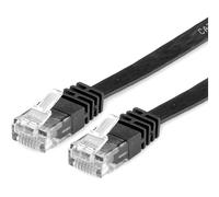 Value UTP Cat.6 Flat Network Cable, black 1 m1 cavo di rete Nero 1 m Cat6 U/UTP [UTP] (Value Flat CAT6 UTP Ethernet Cable Black NEW