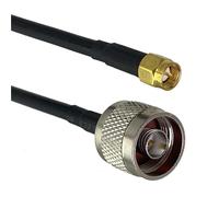 Cavo RF Jumper a treccia RG316 RG58 N a N SMA RP SMA maschio e jack femmina con dado passaparete dritto 6 pollici ~ 20 m(RG58 N M to SMA M,3FT (1M))