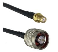Cavo RF Jumper a treccia RG316 RG58 N a N SMA RP SMA maschio e jack femmina con dado passaparete dritto 6 pollici ~ 20 m(RG58 N M to SMA F,3FT (1M))