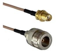 Cavo RF Jumper a treccia RG316 RG58 N a N SMA RP SMA maschio e jack femmina con dado passaparete dritto 6 pollici ~ 20 m(RG316 N F to SMA F,3FT (1M))