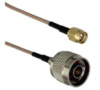 Cavo RF Jumper a treccia RG316 RG58 N a N SMA RP SMA maschio e jack femmina con dado passaparete dritto 6 pollici ~ 20 m(RG316 N M to SMA M,3FT (1M))