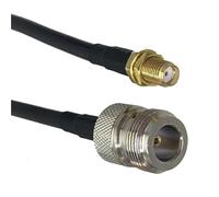 Cavo RF Jumper a treccia RG316 RG58 N a N SMA RP SMA maschio e jack femmina con dado passaparete dritto 6 pollici ~ 20 m(RG58 N F to SMA F,3FT (1M))