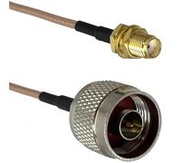 Cavo RF Jumper a treccia RG316 RG58 N a N SMA RP SMA maschio e jack femmina con dado passaparete dritto 6 pollici ~ 20 m(RG316 N M to SMA F,3FT (1M))