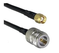 Cavo RF Jumper a treccia RG316 RG58 N a SMA RP maschio e jack femmina con dado passaparete dritto 6 pollici ~ 20 m(RG58 N F to RPSMA M,3FT (1M))