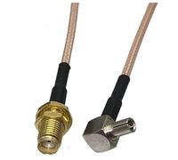 Cavo RG316 SMA femmina Buklhead Jack a spina maschio TS9 Connettore a crimpare ad angolo retto RF Coassiale Jumper Wire 4 pollici ~ 10FT(6FT (2M))