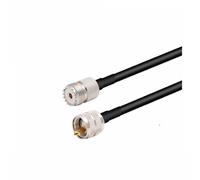 Cavo RG58 Coassiale PL259 UHF Maschio a SO239 UHF Femmina Connettore Pigtail Estensione Antenna(UHF M to UHF F,50CM)