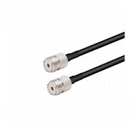 Cavo RG58 Coassiale PL259 UHF Maschio a SO239 UHF Femmina Connettore Pigtail Estensione Antenna(UHF F to UHF F,20CM)