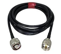Cavo RG58 da 1 pz. Spina maschio N a connettore UHF PL259, crimpatura 50 ohm, ponticello coassiale RF dritto, 6 pollici ~ 20 m.(12inch (30CM))