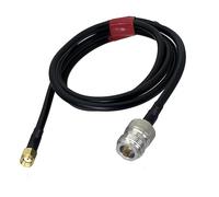 Cavo RG58 N Jack femmina a Jack maschio RP Connettore a crimpare Ponticello coassiale Pigtail dritto 6 pollici ~ 20 M(20inch (50CM))