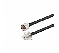 Cavo RG58 N maschio ad angolo retto a PL259 UHF maschio connettore coassiale estensione 50-3 50 Ohm adattatore a ponticello a spirale(N M to UHF PF,50CM)