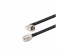 Cavo RG58 N maschio ad angolo retto a PL259 UHF maschio connettore coassiale estensione 50-3 50 Ohm adattatore a ponticello a spirale(N M90 to UHF F,20CM)