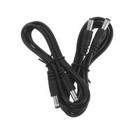 Cavo Ricambio per Fresa Unghie Elettrica Connettore Dc Nero | Due Pezzi, un Metro di Lunghezza, Metallo e Plastica, per Saloni Professionali e Corsi di Formazione