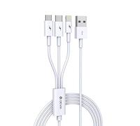 Devia - Cavo Ricarica 3in1 Da Usb A Micro - Tipo-c - Lightning 1,2m - SPEDIZIONE GRATUITA
