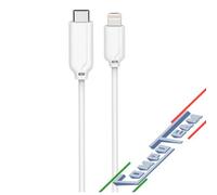 Cavo Ricarica Dati USB-C a Connettore Apple MFI 1m per iPhone iPad Bianco