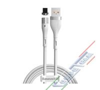 CAVO RICARICA MAGNETICO ZINCO PER IPHONE 2.4A 1M BIANCO BASEUS