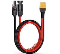 Cavo Ricarica Solare, CTRICALVER Cavo Adattatore da Connettore per Pannello Solare a XT60 60cm 12AWG/3.3 mm², per centrale elettrica portatile e generatore solare