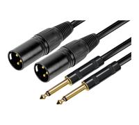 Cavo Ridem 2-XLR M/2-6,3MM mono 3MT