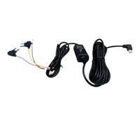Cavo rigido per cruscotto auto: da 12 V-24 V a 5 V 2,5 A, convertitore step-down, per veicoli 3 core, caricatore multifunzione | Alimentatore per fotocamera cruscotto per auto professionale