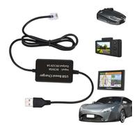 Cavo rilevatore radar, cavo rilevatore radar USB | Cavo di alimentazione sostitutivo per rilevatori - Si collega al caricatore per auto, addensato, presa USB, adatto ai rilevatori per Esco