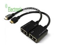Cavo Ripetitore Prolunga HDMI via LAN Rete RJ45 fino a 30 MT Metri Extender