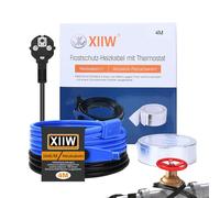 Cavo riscaldante antigelo 4 m, con termostato, 230 V, per tubi di riscaldamento, 16 W/M, per tubo dell'acqua, impermeabile, cavo di riscaldamento per tubazioni
