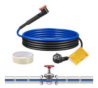 Cavo Riscaldante Antigelo per Tubi, Ci-Fotto 1M Cavi Scaldante Autoregolante Termostato Integrato per Proteggere Tubo dell'acqua,Tubature Domestiche in Metallo/Plastica,Scarichi e Lavandini(15W/M)