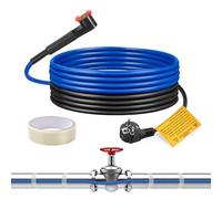 Cavo Riscaldante Antigelo per Tubi,Ci-Fotto Cavo Scaldante Autoregolante(4M,15W/M) Termostato Integrato per Proteggere Tubature dell'acqua,Tubature Domestiche in Metallo/Plastica,Scarichi e Lavandini