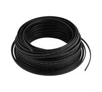 Cavo riscaldante autoregolante antigelo, 220 V, 17 W/m, per sbrinamento di grondaie e protezione antigelo dei tubi, conduttore in rame puro con isolamento in PE (50 m)