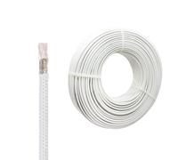 Cavo Riscaldante Flessibile Isolato In Mica Ad Alta Temperatura, Intrecciato In Fibra Di Vetro E Ignifugo, Nucleo In Rame Nichelato, 300 V/600 V, Filo Riscaldante Ad Alta(25ft,2.50mm²-1C)