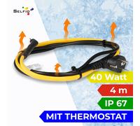 Cavo Riscaldante Tubo 4 M Autoregolante Riscaldonneto Antigelo Tubatura Del